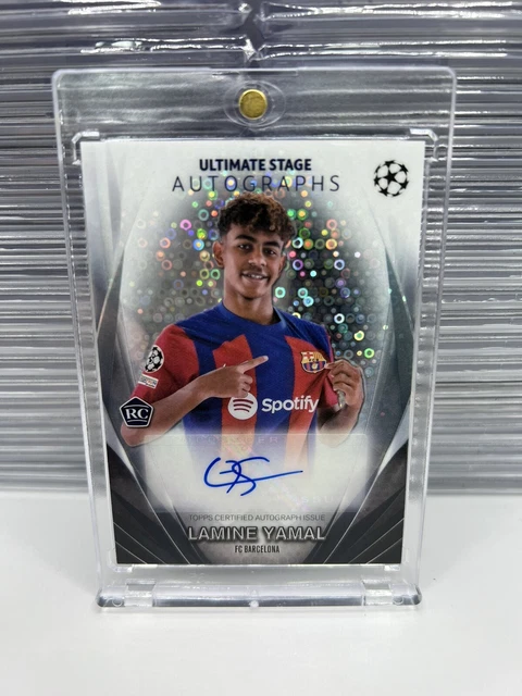 2023-24 TOPPS LAMINE Yamal Ultimate Stage Autographs Rookie Barcelona £