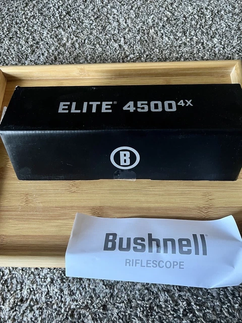 Bushnell® Elite 4500 1- 4x24mm Riflescope Multi-X Reticle EXO Barrier 30mm Tube Bushnell® Elite 4500 1- 4x24mm Riflescope Multi-X Reticle EXO Barrier 30mm Tube