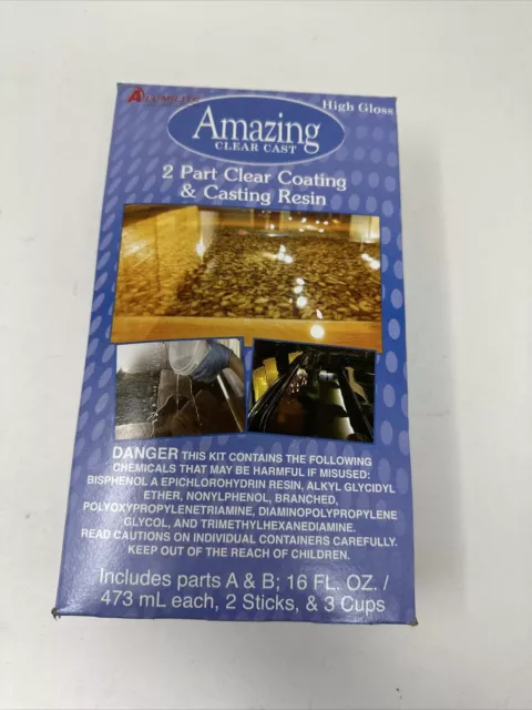 Alumilite Amazing Clear Cast Plus 16 oz A+16 oz B32 ounces 2 Part Kit UV