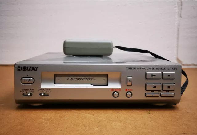 Sony Stereo Kassettendeck - silber - nur Gerät (TC-TX373) *DEFEKT*