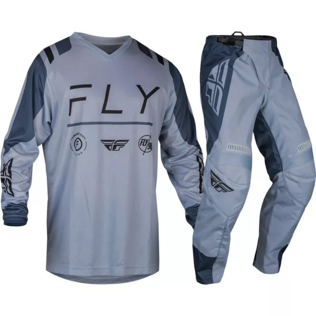 2024 Fly Racing F16 Kit Motocross Offroad Gear Grigio Artico Pietra Adulti