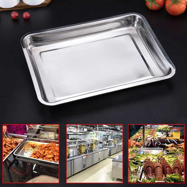 6pcs 8.5L Buffet Restaurant Steam Table Pot Stainless Steel Pans 2inch Deep Size