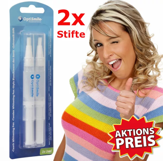 ✅ 2x Zähne Whitening Bleaching Pen Zähne Zahnaufhellung Zahnweiß Stift Gel