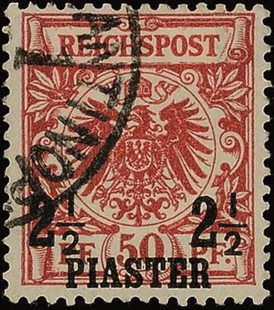 5861) Dt. Post Türkei Mi.-Nr. 10a gestempelt Fotobefund Dr. Hollmann BPP