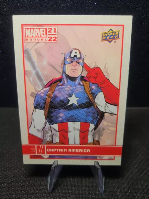 #12 Captain America 2021-22 Upper Deck Marvel Annual Base