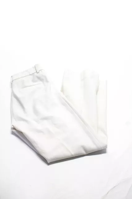 Derek Lam 10 Crosby Women's Pleated Front Boot Cut Pants Eggshell Size 6