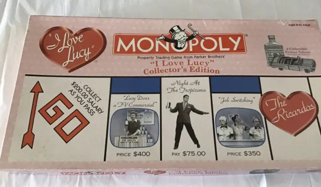 HASBRO,I Love Lucy Monopoly Game 2001,For Player Parts Only , Instructions