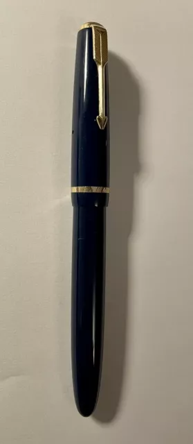 Parker Duofold (14K gold nib) 1950s Blue - Great Condition. Superb!!