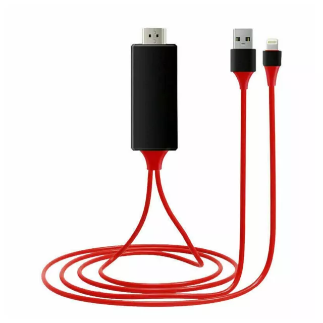 Cavo HDMI Adattatore AV Telefono Video alla TV per iPad iPhone 5/6/7/8/X