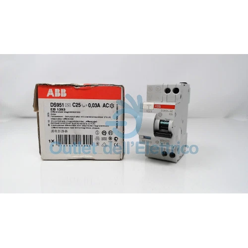 ABB DS951 C25 30MA AC Interrupteur Magnétothermique un Différentiel EB ...