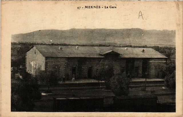 CPA AK MEKNES La Gare MAROC (689414)