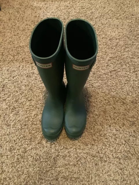 Hunter Womens Size 6 Green Boots