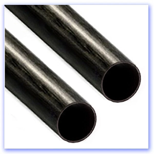 Carbon Fiber Tube, 2 Pezzi 3K Tubo in Fibra di Carbonio Asta
