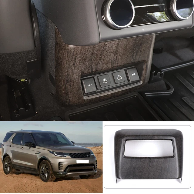 For Land Rover Discovery 5 21-23 Oak Wood Grain Rear Vent Below USB Socket Panel