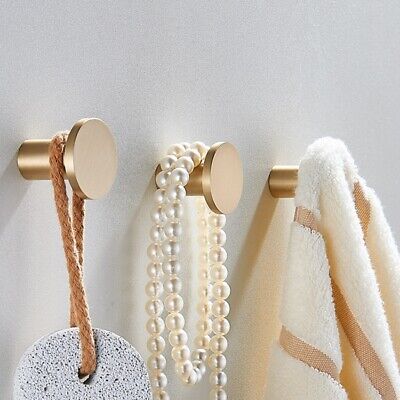 Solid Brass Wall Mounted Hook Peg Coat Towel Hanger Rack Decorative Hanging Hook