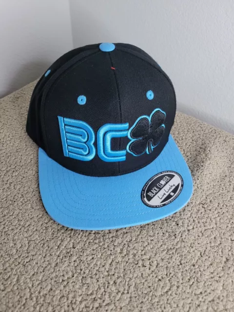 NWT Black Clover Mens Golf SnapBack Hat Cap Blue Black Adjustable