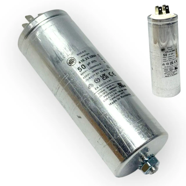 Condensateur de démarrage 35uF 425-475V DUCATI double faston vis 416.10.28 Condensateur de démarrage 35uF 425-475V DUCATI double faston vis 416.10.28