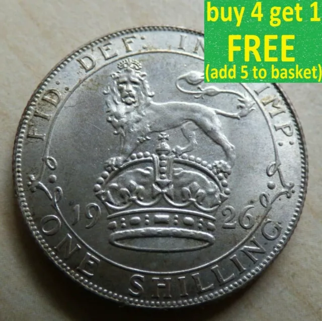 George V Shilling  Silver Coins Choose your date 1911 - 1936 Choice