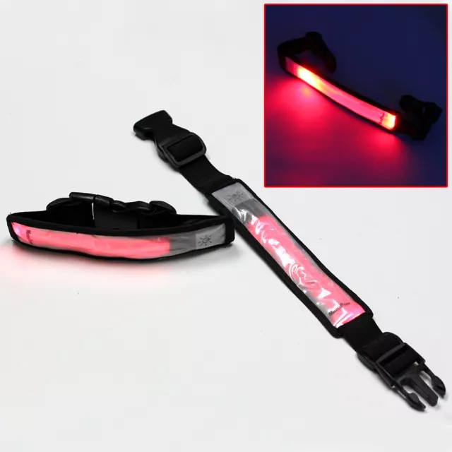 BRACELET de sécurité extensible MaximalPower™ 2 fibre optique réfléchissante rouge DEL blanc