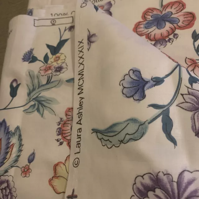 Rare vintage Laura Ashley “Chinese silk” chintz fabric from 1989 5.5 meters