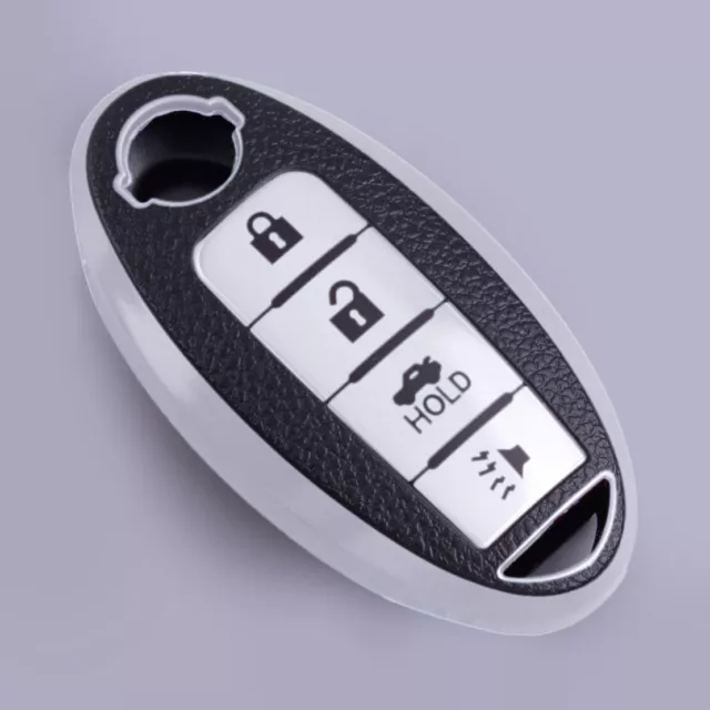 4-Button Remote Key Fob Cover Case Fit for Nissan 370Z Qashqai Infiniti Q60 Q70