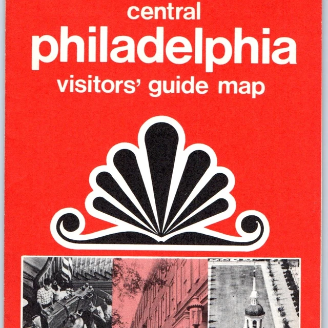 1974 CENTRAL PHILADELPHIA Visitors Guide Map Tourist Brochure Schedule 1974-central-philadelphia-visitors-guide-map-tourist-brochure-schedule