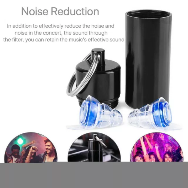 Noise Cancelling Reduce Ear Plugs Hearing Protection Concert Sleeping Snoring 2