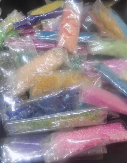 Lot 66 Bags A SEED BEADS Craft Jewelry Making HUGE LOT