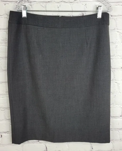 Calvin Klein's Women's Size 12 Straight Pencil Skirt Charcoal Gray Knee Length
