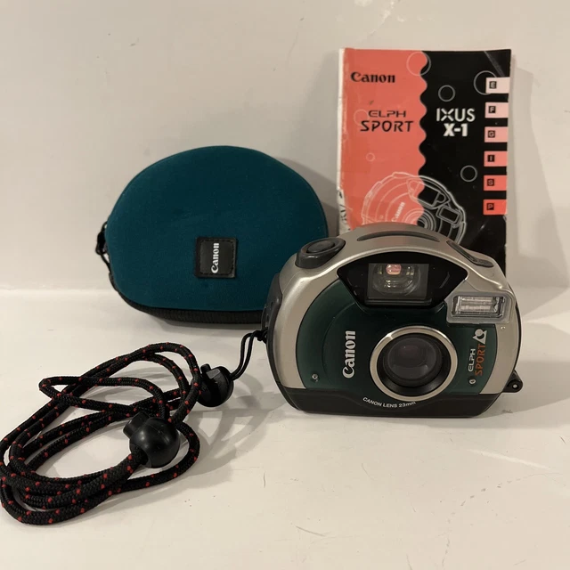 Canon Elph Sport Waterproof Underwater Point & Shoot APS Film Camera With Case