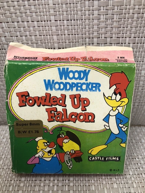 Vintage Woody Woodpecker Fowled Up Falcon Castle Films Super 8 Black Vintage Woody Woodpecker Fowled Up Falcon Castle Films Super 8 Black