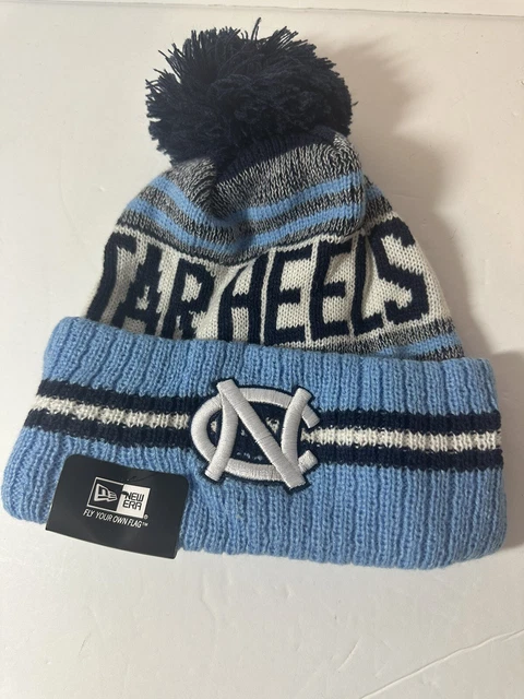 New Era North Carolina Tar Heels Winter Knit Fleece Lined Hat Cap NCAA New