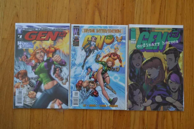 Gen 13 #1 World Storm + Gen 13 Divine Intervention #1 + Gen 13 Ordinary Heroes 1