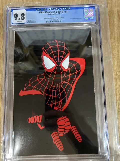Miles Morales: Spider-Man #1 Mike Mayhew virgin Variant CGC 9.8 comic