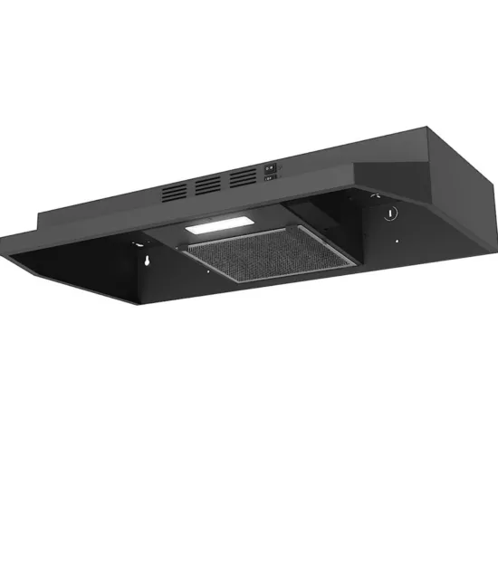 SNDOAS Under Cabinet Range Hood 30 inches,Black Stainless