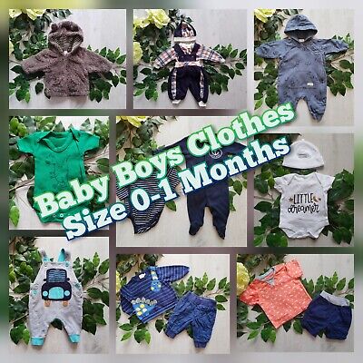 Baby Boy vestiti apportare le proprie dimensioni Bundle Nuovo Nato Tiny Baby fino a 1 mesi