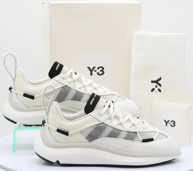 Yohji Yamamoto X Adidas Y-3 Shiku Run Mens Trainers Uk 7 Eu 40 2/3 White Rrp£315