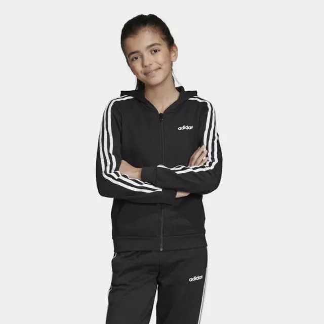 Adidas Girls Hoodie Hoody Junior Kids Fleece Top Jacket Jumper Sweatshirt Hood