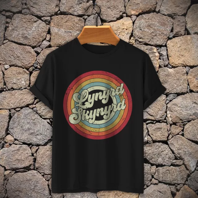 Rock Band Lynyrd Skynyrd T-Shirt Ronnie Van Zant Gary Rossington Allen Collins