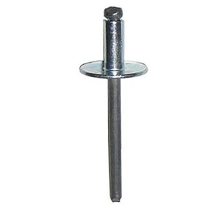 HANSON RIVET PSSL806 Blind Rivet, Large Flanged Head, 0.25 in Dia., 0.625 in L,