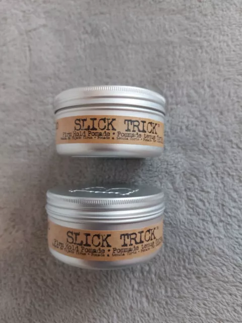 BED HEAD for Men by TIGI Slick Trick Firm Hold Pomade   2x 75g