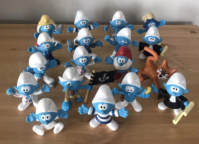 Figurine McDonald's Schtroumpf Costaud 2018 - Collection Happy Meal - Occasion