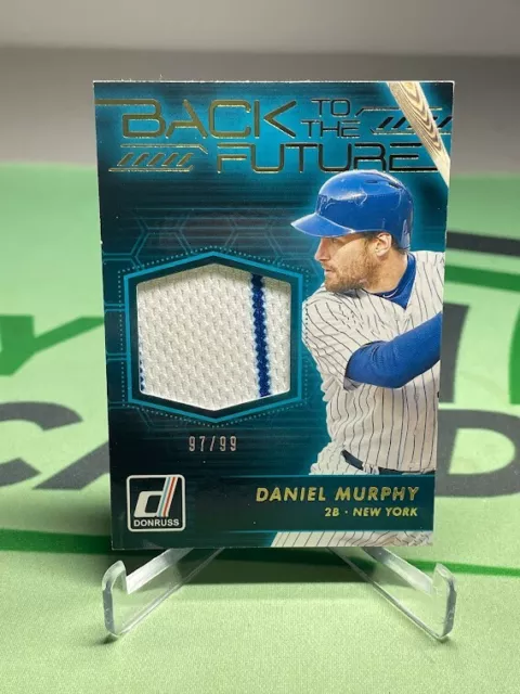 2017 Panini Donruss Gold Back to Future Daniel Murphy Game Used Jersey /99 -Mets