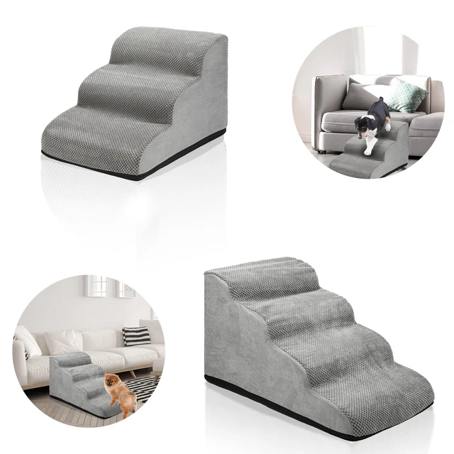 Zerbuger Hundetreppe / Rampe – 3 Oder 4 Stufen, Bis 63,5 Cm Höhe, Für Sofa, Bett & Auto