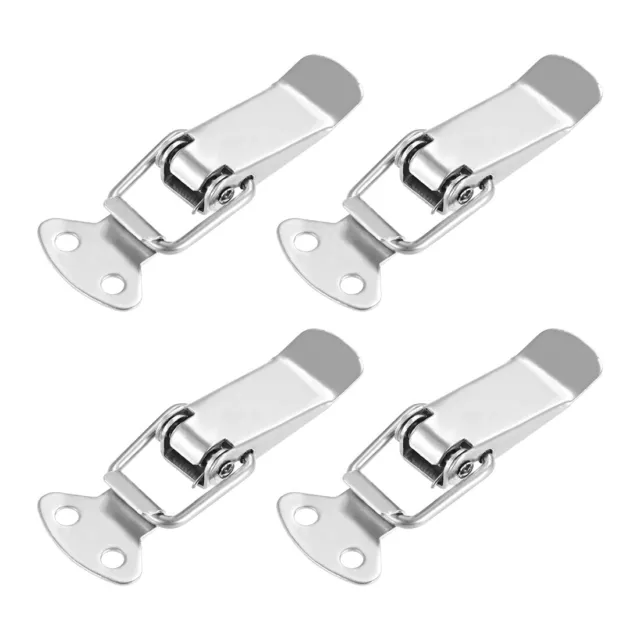 Cerrojos Abrazadera acero inox 201 con resorte Cierre basculante 72mm,4pz