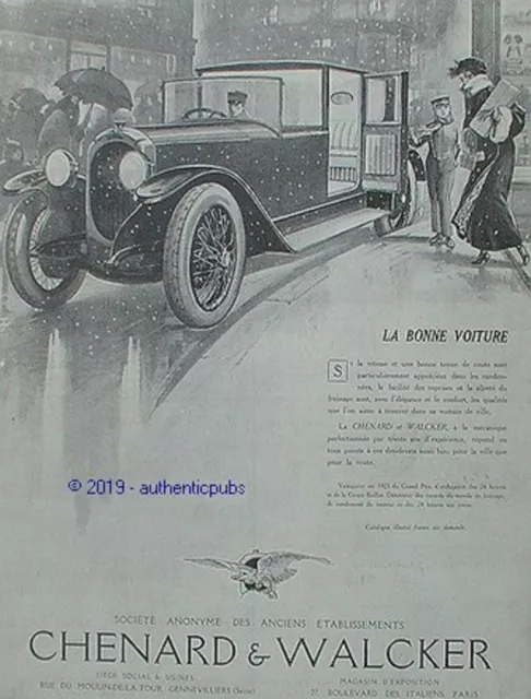 Miroir automobile art déco vintage, images françaises, chenard et walcker,  objets de collection publicitaires -  Canada