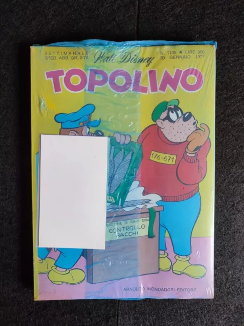 TOPOLINO LIBRETTO BLISTERATO Nr. 1105 Ed. Mondadori 1977 *** Da Abbonamento