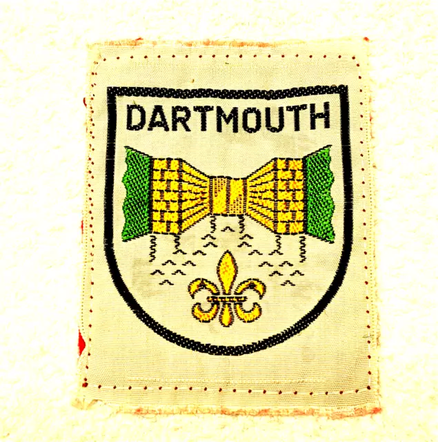 DARTMOUTH DISTRICT  Ribbon   Silk  Rectangular Boy Scout Badge Canadian NSD1BU2