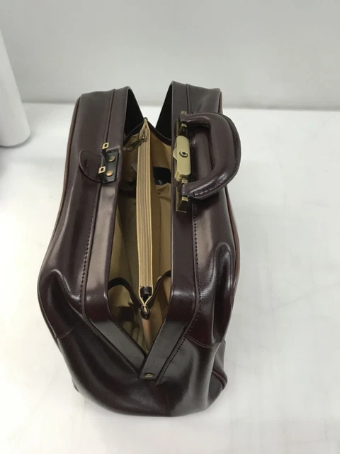 GIMA 27123 Florida Arzttasche Doktortasche Hebammentasche aus Leder - Braun