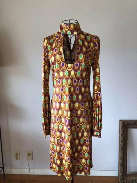 Emilio Pucci Long Sleeve Dress Size 42 From Japan